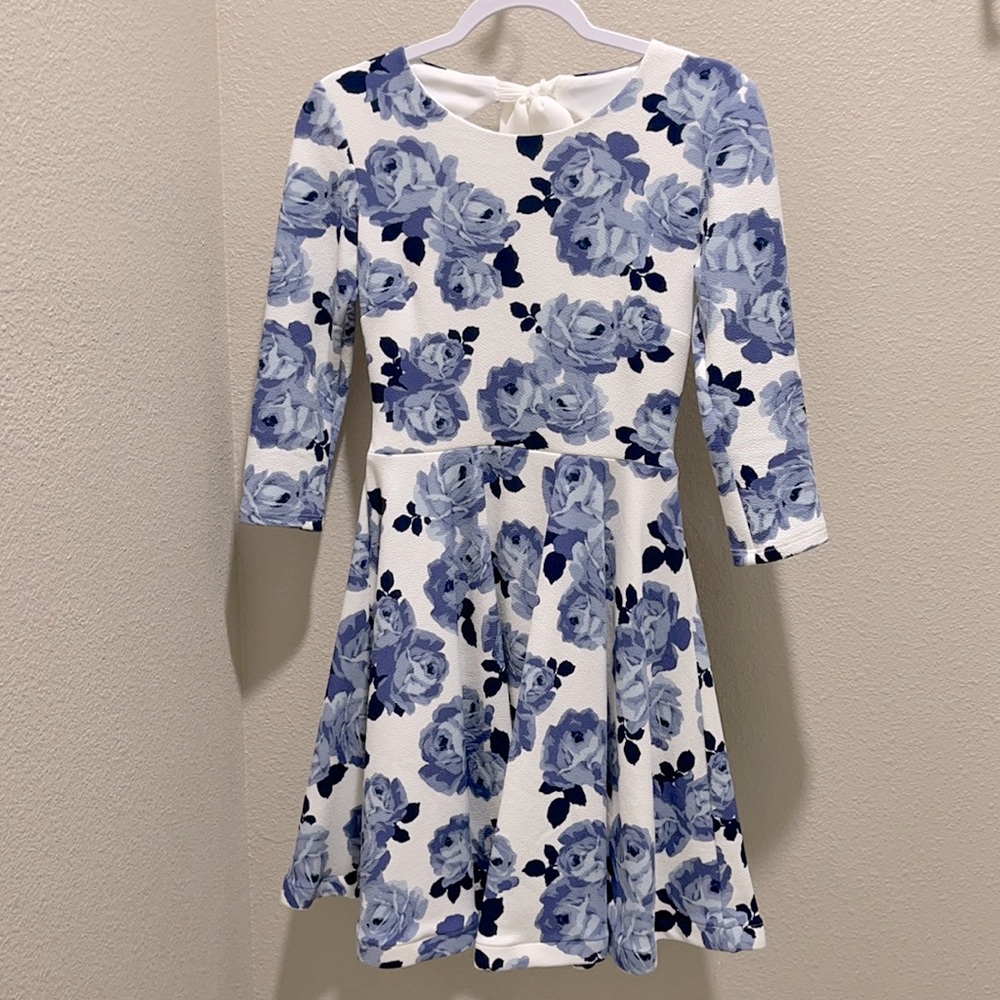 Dillards blue floral dress
